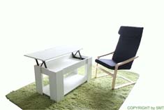 SIMPLE LIFT TOP COFFEE TABLE WITH RELAX CHAIR